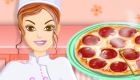 Jeu de pizza au pepperoni