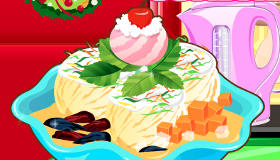 Glace Sundae de Noël